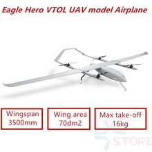 Eagle Hero VTOL Vertical take-off and landing Electric Power 3500mm wingspan carbon fibre UAV model Airplane KIT/ARF 2024 - buy cheap