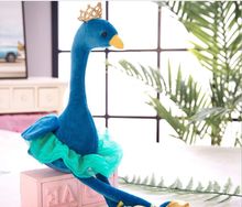 Flamencos de peluche creativos, juguete de peluche azul, 70cm 2024 - compra barato