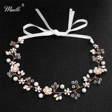 Miallo-diademas con perlas de cristal austriaco para el cabello, accesorios de boda para el cabello, pequeñas flores, novedad de 2019 2024 - compra barato