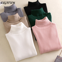 Women Thicken Turtleneck Warm Sweater 2019 Autumn Winter New Female Knitted Pull High Elasticity Soft Sweaters Female Pullovers 2024 - buy cheap