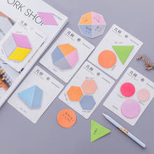 1 PCS Creative Minimalist Geometry Memo Pad Paper Post Notes Sticky Notes Notepad Stationery Papeleria Office School Supplies 2024 - buy cheap