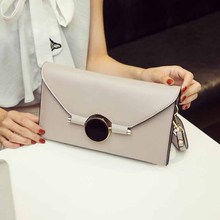 Fashion solid women's clutch bag leather women envelope bag clutch evening bag female Clutches Handbag Immediately shipping 2024 - buy cheap