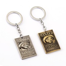 ONE PIECE Wanted Poster Key Chain Chopper Warrant Key Rings For Gift Chaveiro Car Keychain Jewelry Anime Key Holder Souvenir 2024 - buy cheap