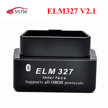 Мини-адаптер BT ELM 327 V 2,1, работает на Android, Elm327, Bluetooth V2.1, интерфейс OBD2 / OBD II, автомобильный диагностический сканер 2024 - купить недорого