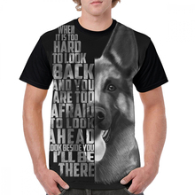 Camiseta de Pastor Alemán para hombres, camisa de manga corta con cita de Pastor Alemán, bonita camiseta de moda de poliéster 100 2024 - compra barato