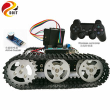 Kit de Control inalámbrico inteligente para coche, Mando de PS2, chasis de tanque de coche con Motor Arduino Uno R3, escudo, juego DIY playstation 2024 - compra barato