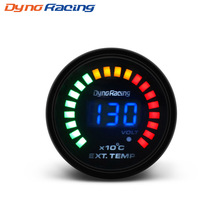 Dynoracing 2 "52 MM Digital 20 LED EGT выхлопных газов temp Gauge Авто Стайлинг EGT Температура манометр автомобильный метр BX101458 2024 - купить недорого