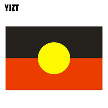YJZT 12,7 см * 8,3 см автомобильные аксессуары Австралийский флаг аборигена Автомобильная Наклейка ПВХ наклейка 6-0803 2024 - купить недорого