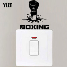 YJZT Boxing Glove Punch Fist Sport Fight Switch Decoration Sticker Home Decorative Wall Stickers 8SS2255 2024 - buy cheap