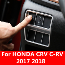 Caja de ajuste de faros interiores para HONDA CRV C-RV 2017 2018, cromado, decoración Interior, accesorios para automóviles, envío gratuito 2024 - compra barato