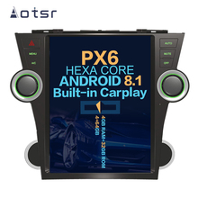 Aotsr Tesla 12.1"Vertical screen Android 8.1 Car DVD Multimedia player GPS Navigation For TOYOTA Highlander 2007-2013 carplay 2024 - buy cheap