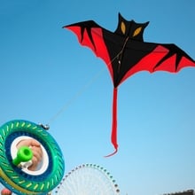Bastão kites de 61 polegadas/pássaros, brinquedos latos ao ar livre simulação legal para crianças presentes para crianças 2024 - compre barato