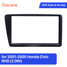 Seicane 2 Din Car Radio Fascia Dash Panel Trim Kit for 2001-2005 Honda Civic RHD Installation Trim Dash Kit DVD Frame Panel 2024 - buy cheap