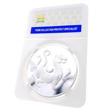 Памятная монета коллекция медаль сувенирная знак Монета серебряная Юбилей четыре Великая китайская даосский звери Западной серебристый Цин 2024 - купить недорого