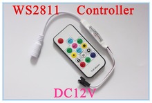 Dc12v 14key Mini RF controlador remoto sem fio para led strip WS2811 / WS2812B