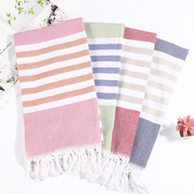 Turkish Bath Towel with Tassel Soft Terry Cloth Oversized Striped Adult Beach Towel Extra Large Bath Sheet Scarf Absorbent 2024 - buy cheap