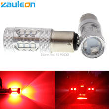 Zauleon 2pcs 1157 BAY15D P21/5W 80W High power Red LED Brake Light LED Car Vehicle Stop Signal Tail Bulb Car Rear light 2024 - buy cheap