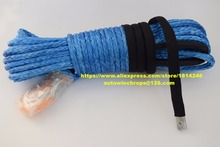 Blue 3/8"*100ft Synthetic Winch Rope,ATV Winch Cable,Tow Rope Car,Kevlar Winch Rope,Off Road Rope 2024 - buy cheap