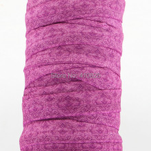 Q&N ribbon wholesale/OEM 5/8inch 150402003 purple geometric printed folded over elastic FOE 50yds/roll free shipping 2024 - buy cheap