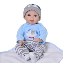 Детские куклы Bebe reborn boy, 22 дюйма, 55 см, мягкие силиконовые куклы reborn для детей, подарок для новорожденных, настоящие куклы l. o. l 2024 - купить недорого