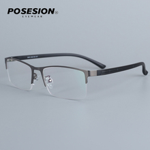 Armação de óculos masculino nerd, óculos para computador de prescrição de miopia, lentes transparentes, armação para óculos masculinos 6610 2024 - compre barato