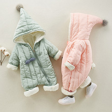 Baby fleece jackets Infant kids Winter Cotton Snowsuit Diagonal zipper Design Newborn Girl Clothes For Boys Coats hooded mantle 2024 - buy cheap