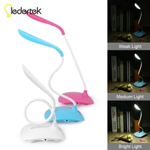 Desk Work LED Lamp Light Touch Sensor LED Hotsale USB Touch Switch LED Flexible Desk Table Lamp 3 level Adjusted Brightness 2024 - buy cheap