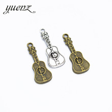 YuenZ 10pcs  Hot Sell Exquisite vintage guitar Alloy Charms Pendant for Jewelry Making Accessory 28*10mm P118 2024 - buy cheap