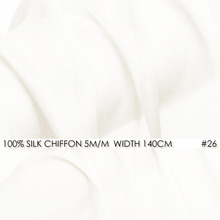 Tela de gasa de seda Natural para vestido de boda, 6momme de 55-140cm de ancho, blanco Natural, NO26 2024 - compra barato