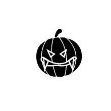 14x15cm Scary Pumpkin With Fangs Car Decals Decals Helloween Holiday Decor Car Window Trunk Art Decoration Car Styling ZP0676 2024 - buy cheap