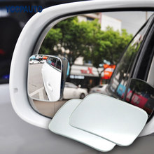 YCCPAUTO 360 Degree HD Glass Blind Spot Mirror Wide Angle Convex Parking Auto Rear View Adjustable Mirror Car Accessories 2Pcs 2024 - buy cheap