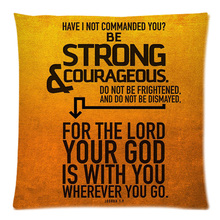 45*45cm Personalized Christian Bible Verse Two Side Polyester Peach Skin Cushion Cover Throw Pillow Case Free Shipping 2024 - buy cheap