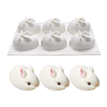 3D Silicone Cake Mold Rabbit Silicon Mold Mousse Farm Animal Cake Pan Bread Dessert Mould Pan Decorating Baking Kitchen Tools 2024 - buy cheap