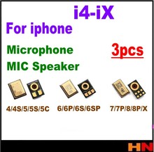 Micrófono interno para iPhone 4, 4S, 5G, 5S, 5C, SE, 6, 6S, 7, 8, X Plus, 6S Plus, piezas de repuesto de 5,5 ", nuevo, 3 uds. 2024 - compra barato
