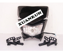 XUANKUN KLX 250 Motocross Positive Forest Grimace Headlight Lamp Shade Lamp Hood Ghost Mask 2024 - buy cheap