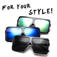 Oversized Sunglasses Women Brand Designer Vintage Shield Sunglasses Men Transparent Lens Glasses Female Male UV400 2024 - buy cheap