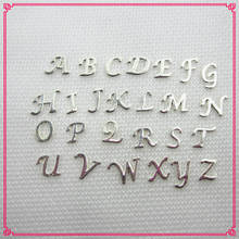 Wholesale 130pcs/lot Silver Alphabet Letters Floating Charms Living Glass Memory Lockets Pendants DIY Jewelry (A-Z per 5pcs) 2024 - buy cheap