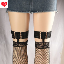 2018 New women stockings Garters Gothic Harajuku Ring black garter Handmade cosplay wedding leg garter 2024 - buy cheap