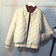 Женское хлопковое пальто, Золотая Бархатная осенне-зимняя куртка, однобортная зимняя куртка, Бейсбольная женская короткая куртка, верхняя одежда A311 2024 - купить недорого