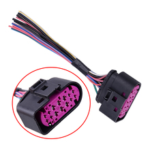 DWCX 14 Pin Car Xenon HID Headlight Plug Pigtail Connector Headlamp Adatper 1J0973737 Fit for Audi Q5 Q7 TT A4 S4 A5 A6 A8 TTRS 2024 - buy cheap