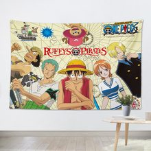 RUFFY'S PIRATES Anime Movies Poster Flag Bar Cafes Home Decor Banners Hanging Art Cloth Decor 2024 - buy cheap