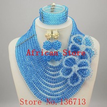 Casamento nigeriano Beads Africanos Jóias Conjunto de Cristal Nupcial Brincos Moda Jóias Para As Mulheres Pulseiras de Ouro R422 2024 - compre barato