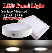 6W 12W 18W Round / Square Led Panel Light Surface Mounted Led Downlight lighting 110-240V + Drivers 2024 - buy cheap
