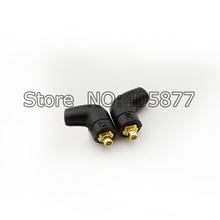 Par L Forma Pin plug Jack para SE215/SE315/SE425/SE535/UE900 fone de ouvido Conector para Cabos de Áudio DIY 2024 - compre barato