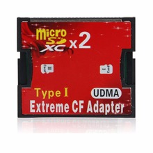 Micro SD TF SDHC 2-портовый слот для type I Compact Flash Card CF Reader Adapter CI C26 2024 - купить недорого