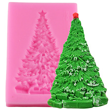 1pc Christmas Tree Silicone Mold Fondant Mold Cake Decorating Tools Chocolate Gumpaste Mold 2024 - buy cheap