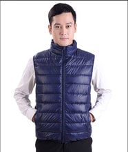 ZC1297 2020 new autumn and winter middle-aged men's big size father casual vest pure color coat cheap wholesale 2024 - buy cheap