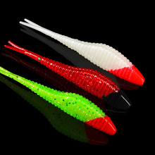 5pcs Soft Lure+2pcs Jig Hooks Silicone Fishing Baits 3 color Fishing Tackle 0.1oz/2.76" Fishing Lure Sets 2024 - buy cheap