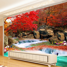Custom 3D Photo Wallpaper Living Room TV Backdrop Natural Landscape Wall Painting Modern Art Wallpaper Mural Papel De Parede 3D 2024 - buy cheap