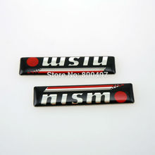 2 x Newest 3D Car Styling Aluminum Glue Decal Car Emblem Car Accessories Adhesive Badge for Nismo 2024 - buy cheap